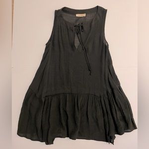 Black flowy sleeveless blouse